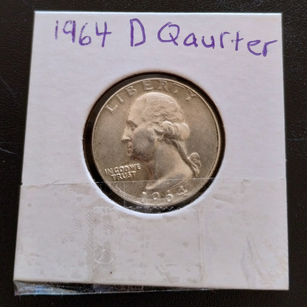 1964 D Washington Quarter